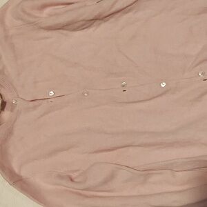 Neiman Marcus cashmere pink cardigan